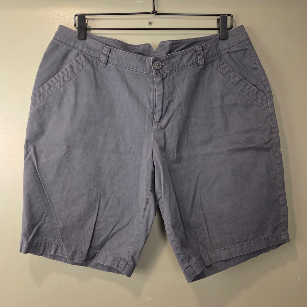 Columbia Women's 100% Cotton Bermuda Shorts Gray Size 12